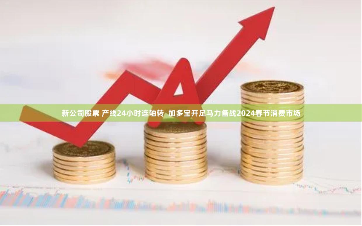 新公司股票 产线24小时连轴转  加多宝开足马力备战2024春节消费市场
